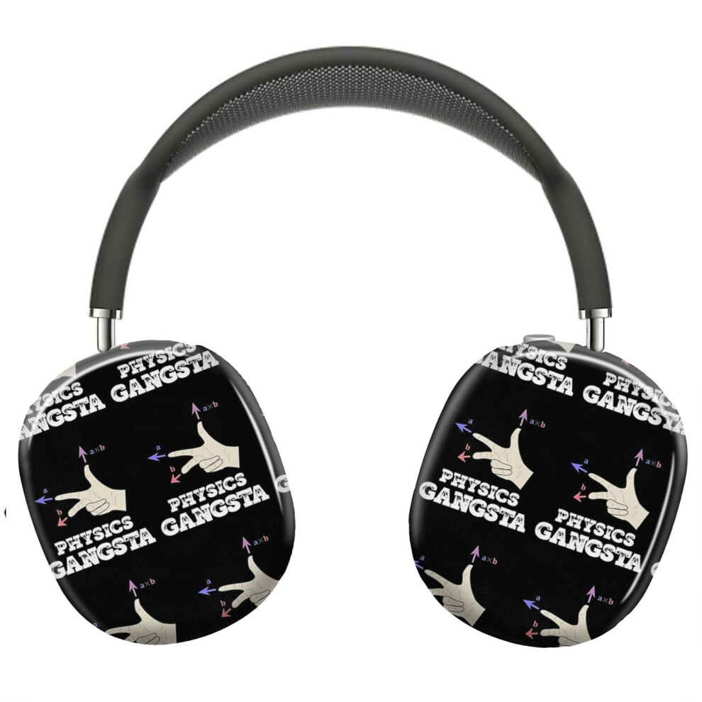 (Physics Gangsta Design Funny Physics Distressed Graphic_4139) Protective Cover For Airpods Max Headphones Aesthetic Print Snap On Cases 8841579085751