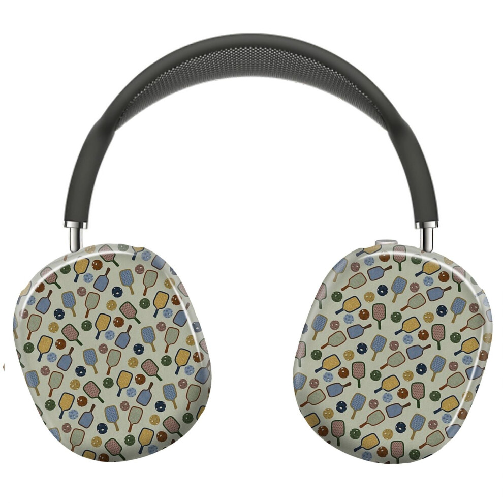 (Pickleball Pattern_11904) Protective Cover For Airpods Max Headphones Aesthetic Print Snap On Cases 8841579085607