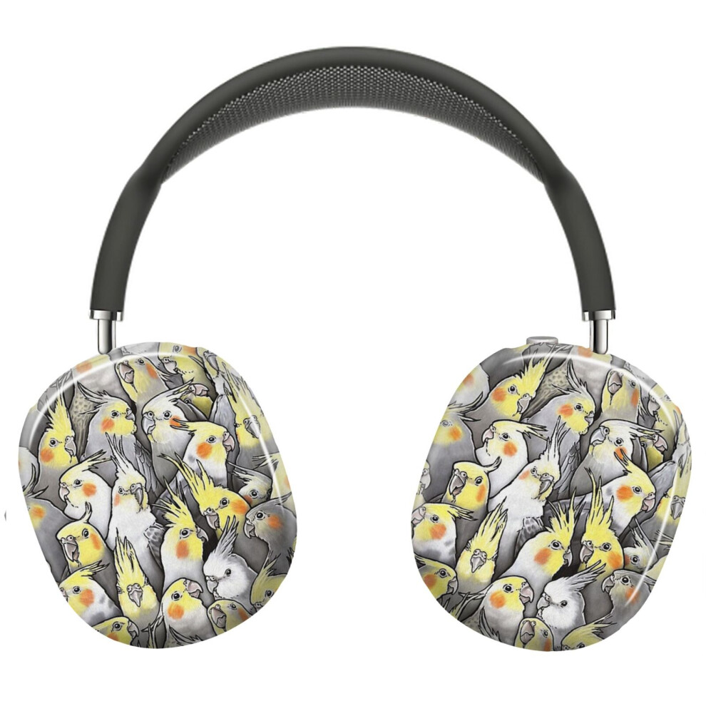 (Cockatiels Galore_4662) Protective Cover For Airpods Max Headphones Aesthetic Print Snap On Cases 8841579034490