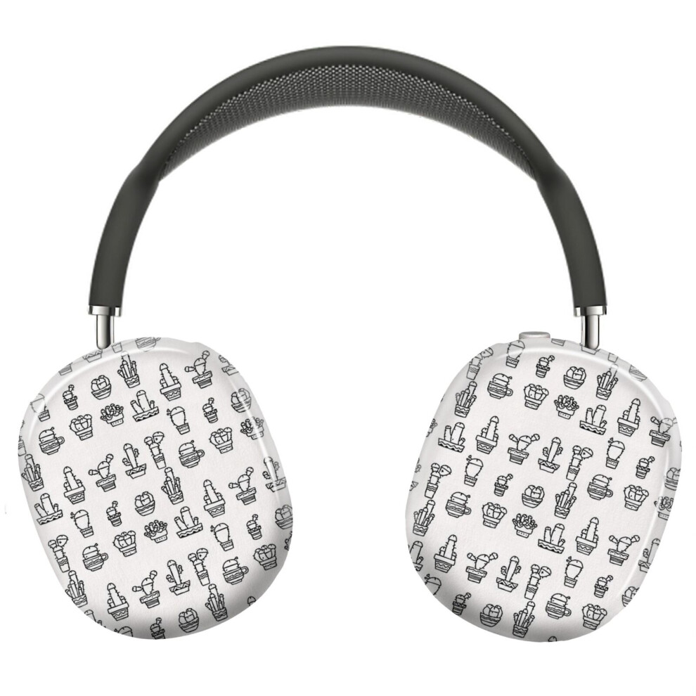 (Cock Plants Cactus Bw_6997) Protective Cover For Airpods Max Headphones Aesthetic Print Snap On Cases 8841579034568