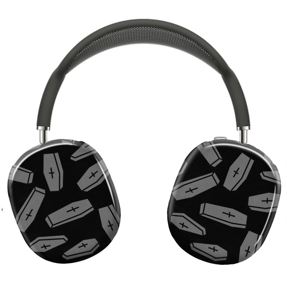 (Coffin Pattern_8280) Protective Cover for AirPods Max Headphones Aesthetic Print Snap On Cases-image-OPC-PFH96NH-NEW
