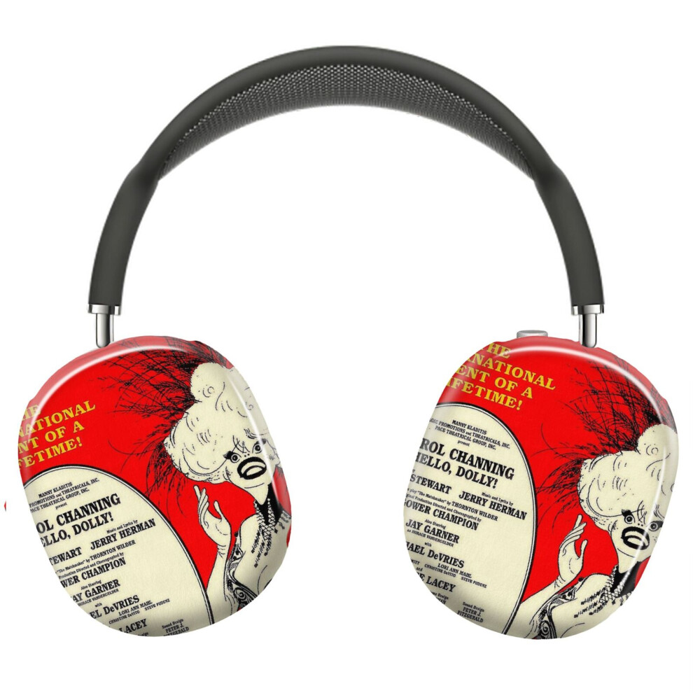 (Hello Dolly Vintage Carol Channing Broadway Musical Print_14424) Protective Cover For Airpods Max Headphones Aesthetic Print Snap On Cases 8841579072560