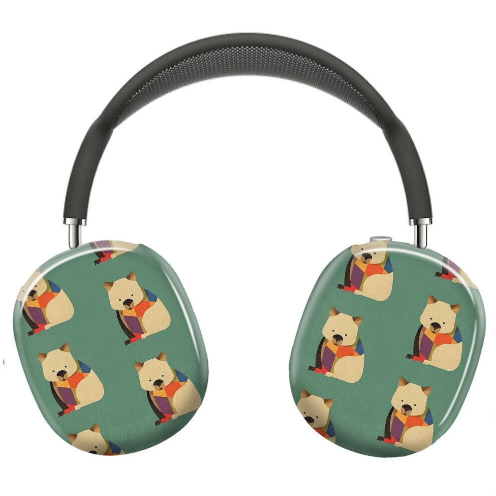 (Hello Wombat_6976) Protective Cover For Airpods Max Headphones Aesthetic Print Snap On Cases 8841579072492