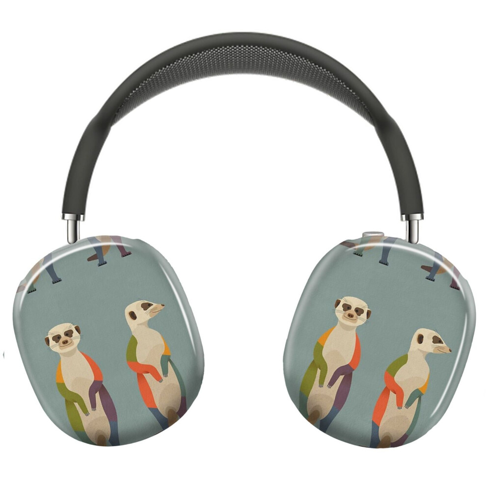 (Hello Meerkats_4715) Protective Cover For Airpods Max Headphones Aesthetic Print Snap On Cases 8841579072515