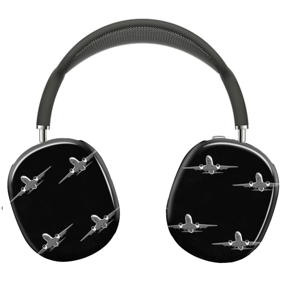 (Pilot Jet Plane_6571) Protective Cover For Airpods Max Headphones Aesthetic Print Snap On Cases 8841579085355