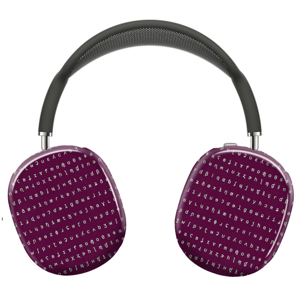 (Ipa Socks - Plum And White_21968) Protective Cover For Airpods Max Headphones Aesthetic Print Snap On Cases 8841579068211