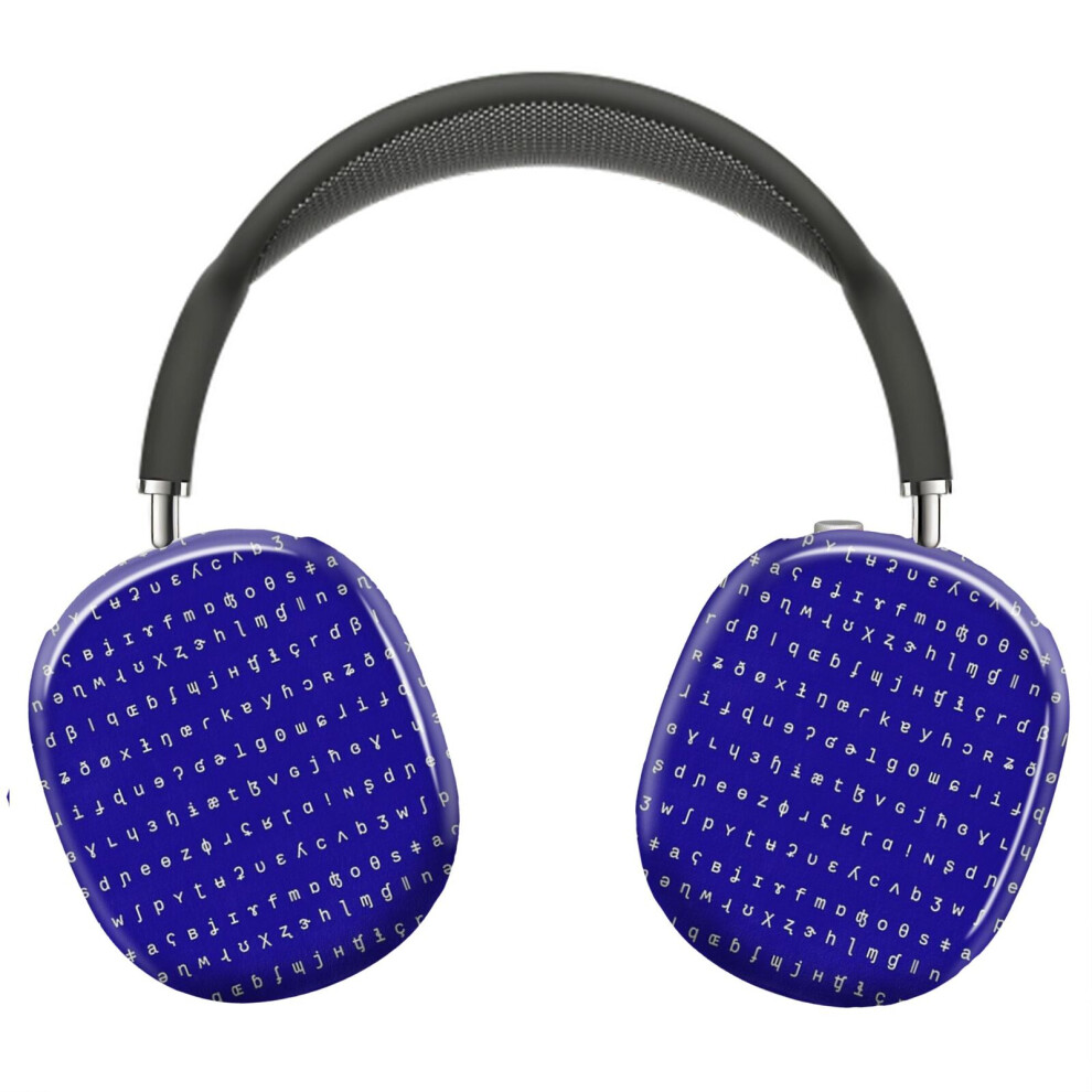 (Ipa Socks - Royal And White_8746) Protective Cover For Airpods Max Headphones Aesthetic Print Snap On Cases Blue 8841579068198