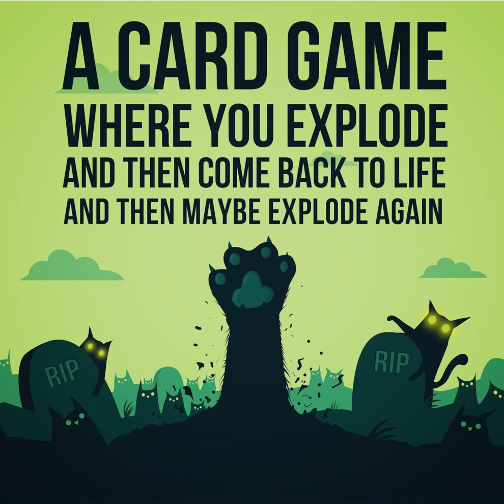 (Exploding Kittens Presents Zombie Kittens - Fun Family Card Games for Adults Teens & Kids for Night Entertainment, 2-5 P) Exploding Kittens Party Pac