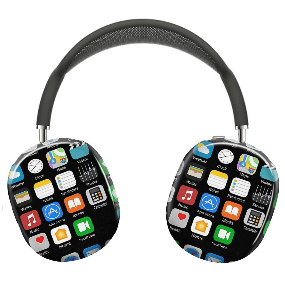 (Iphone Apps Apple Iphone Apps_9105) Protective Cover For Airpods Max Headphones Aesthetic Print Snap On Cases 8841579068174