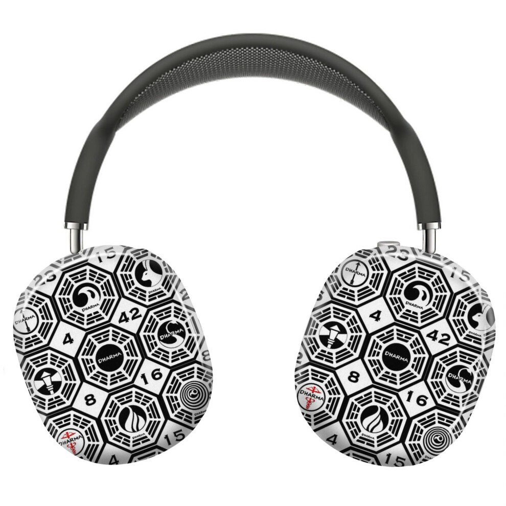 (Lost Dharma Stations With The Numbers_9398) Protective Cover For Airpods Max Headphones Aesthetic Print Snap On Cases 8841579080398