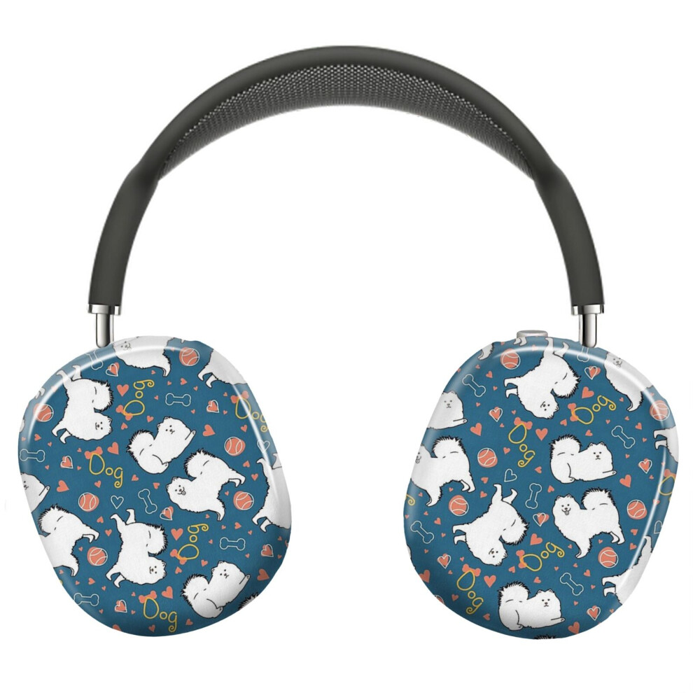 (Love Samoyed Dog_7695) Protective Cover For Airpods Max Headphones Aesthetic Print Snap On Cases 8841579080121