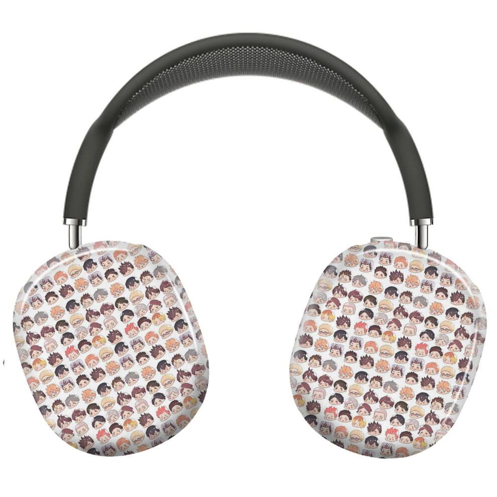(Haikyuu Chibi Heads_6564) Protective Cover For Airpods Max Headphones Aesthetic Print Snap On Cases 8841579074199