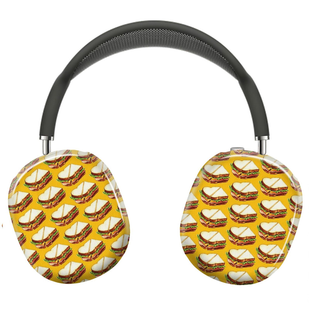 (Ham Sandwich Pattern_23333) Protective Cover For Airpods Max Headphones Aesthetic Print Snap On Cases 8841579074021