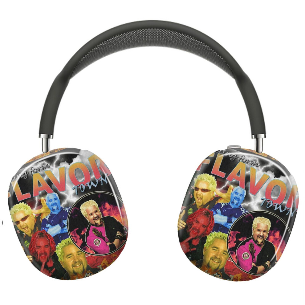 (Guy Fieri Flavor Town Vintage_5808) Protective Cover For Airpods Max Headphones Aesthetic Print Snap On Cases 8841579074366