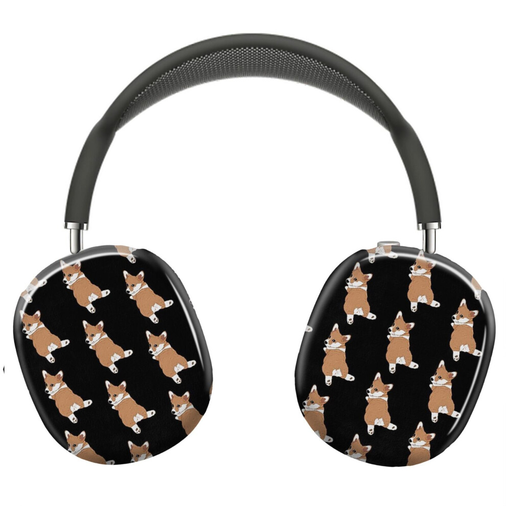 (Corgi Dog Puppy With Cute Corgi Butt Pattern Style_6027) Protective Cover For Airpods Max Headphones Aesthetic Print Snap On Cases 8841579053415