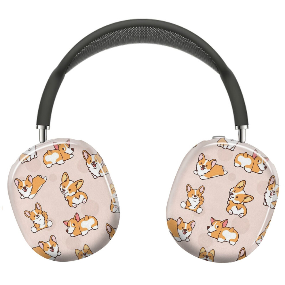 (Corgi Puppy Fun_12851) Protective Cover For Airpods Max Headphones Aesthetic Print Snap On Cases 8841579053392