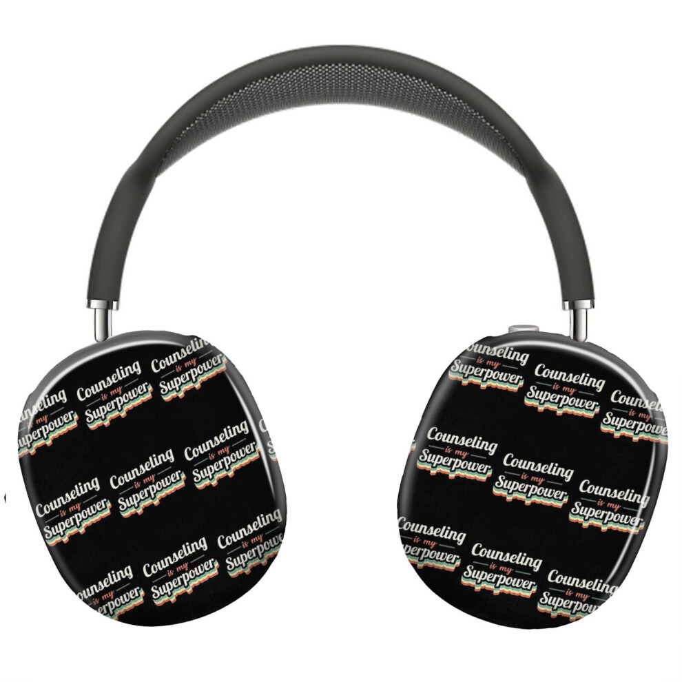 (Counseling Is My Superpower _3518) Protective Cover For Airpods Max Headphones Aesthetic Print Snap On Cases 8841579053163