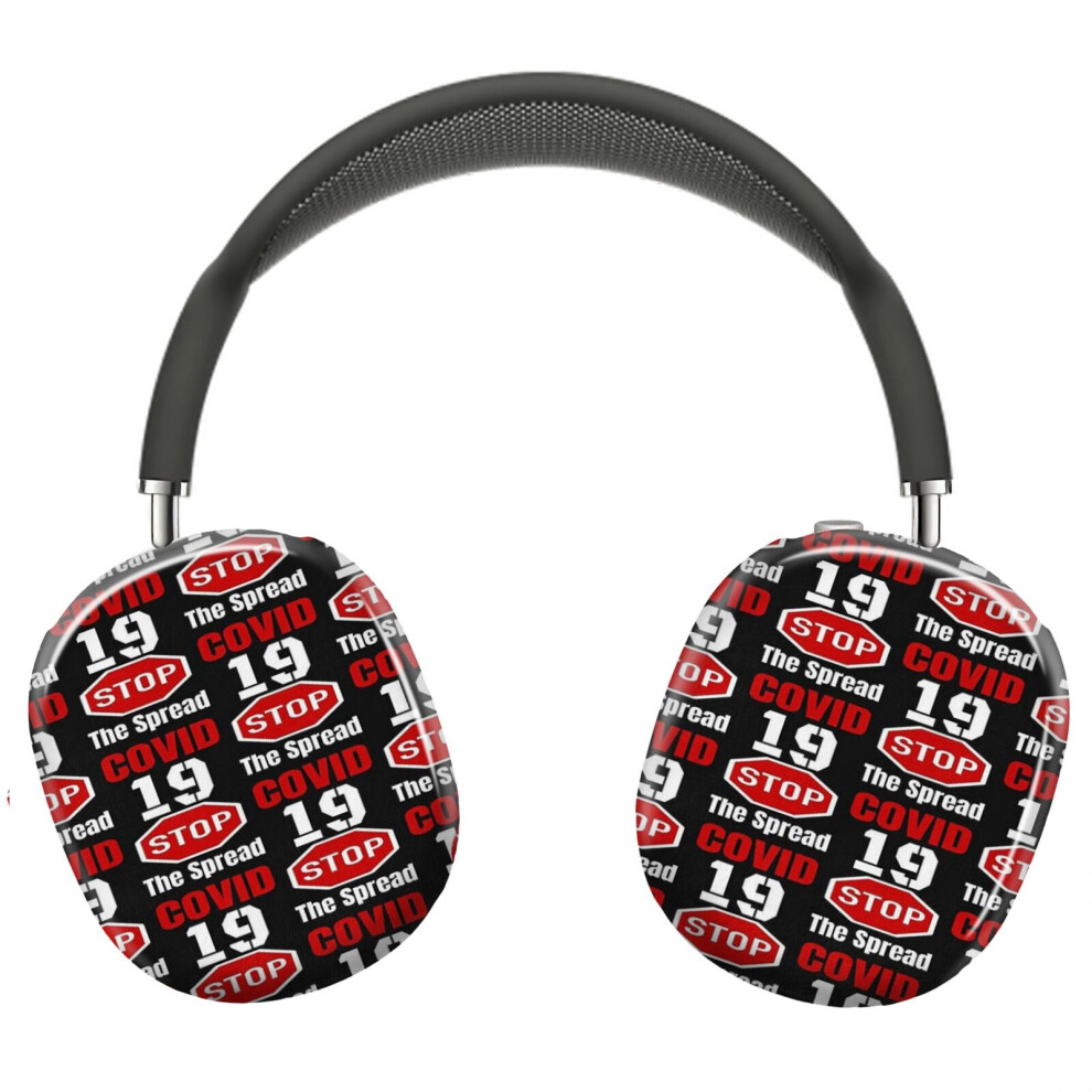 (Covid-19 Stop The Spread, Covid 19_10184) Protective Cover For Airpods Max Headphones Aesthetic Print Snap On Cases 8841579053019