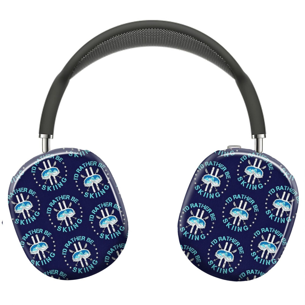 (I'd Rather Be Skiing Skier_8586) Protective Cover For Airpods Max Headphones Aesthetic Print Snap On Cases 8841579069157