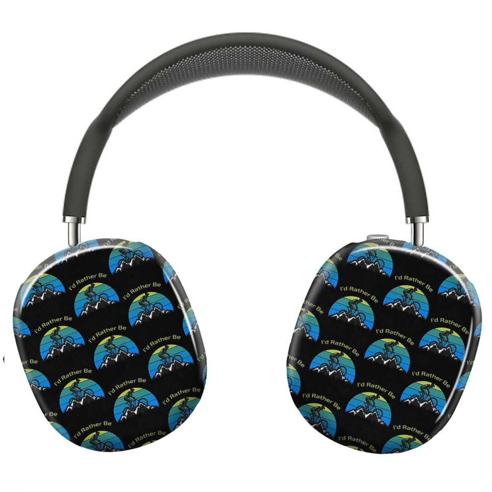 (I'd Rather Be Mountain Biking_4160) Protective Cover For Airpods Max Headphones Aesthetic Print Snap On Cases 8841579069195