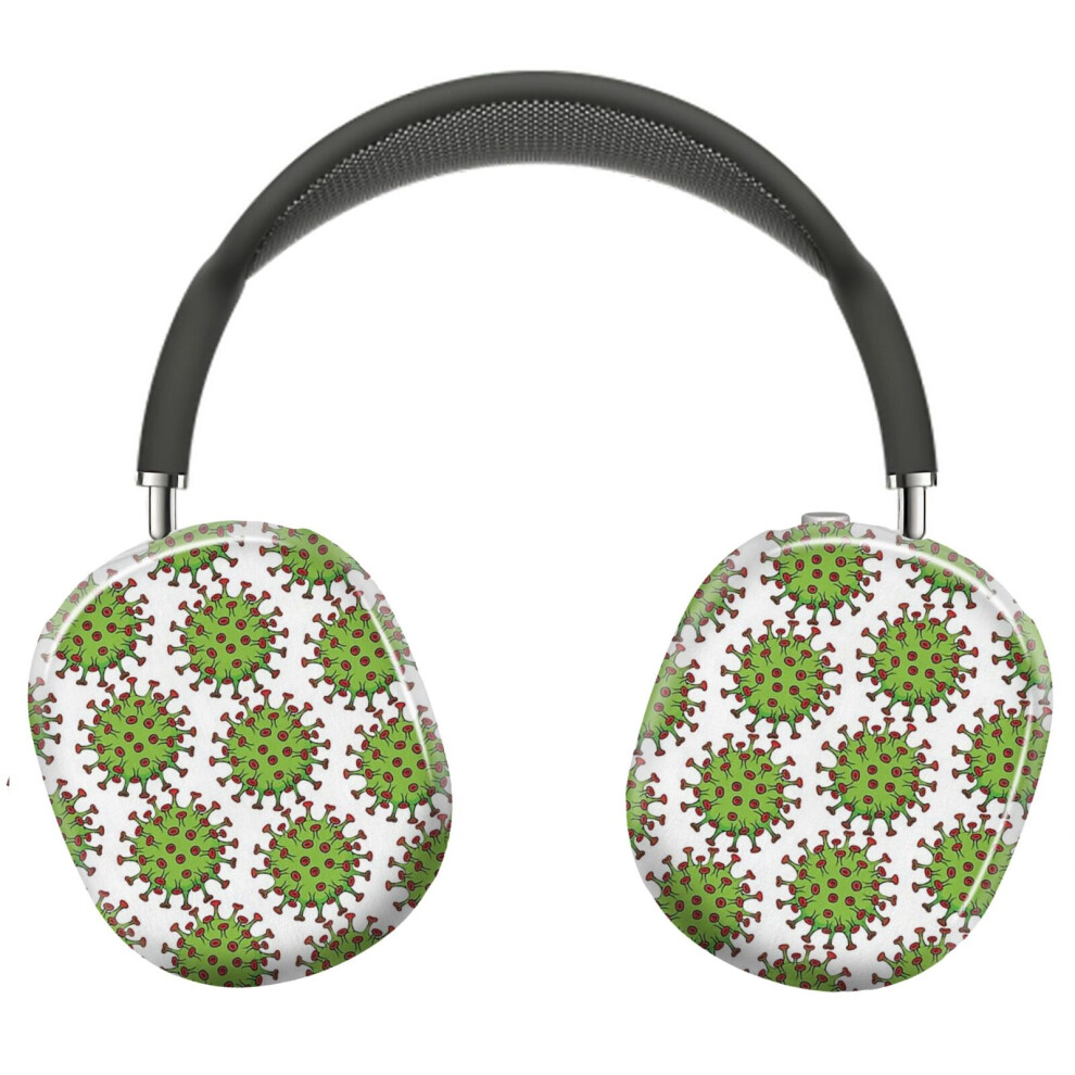 (Illustration Cartoon Corona Virus A Microorganism, Sars, Covid 19_5580) Protective Cover For Airpods Max Headphones Aesthetic Print Snap On Cases 8841579068969