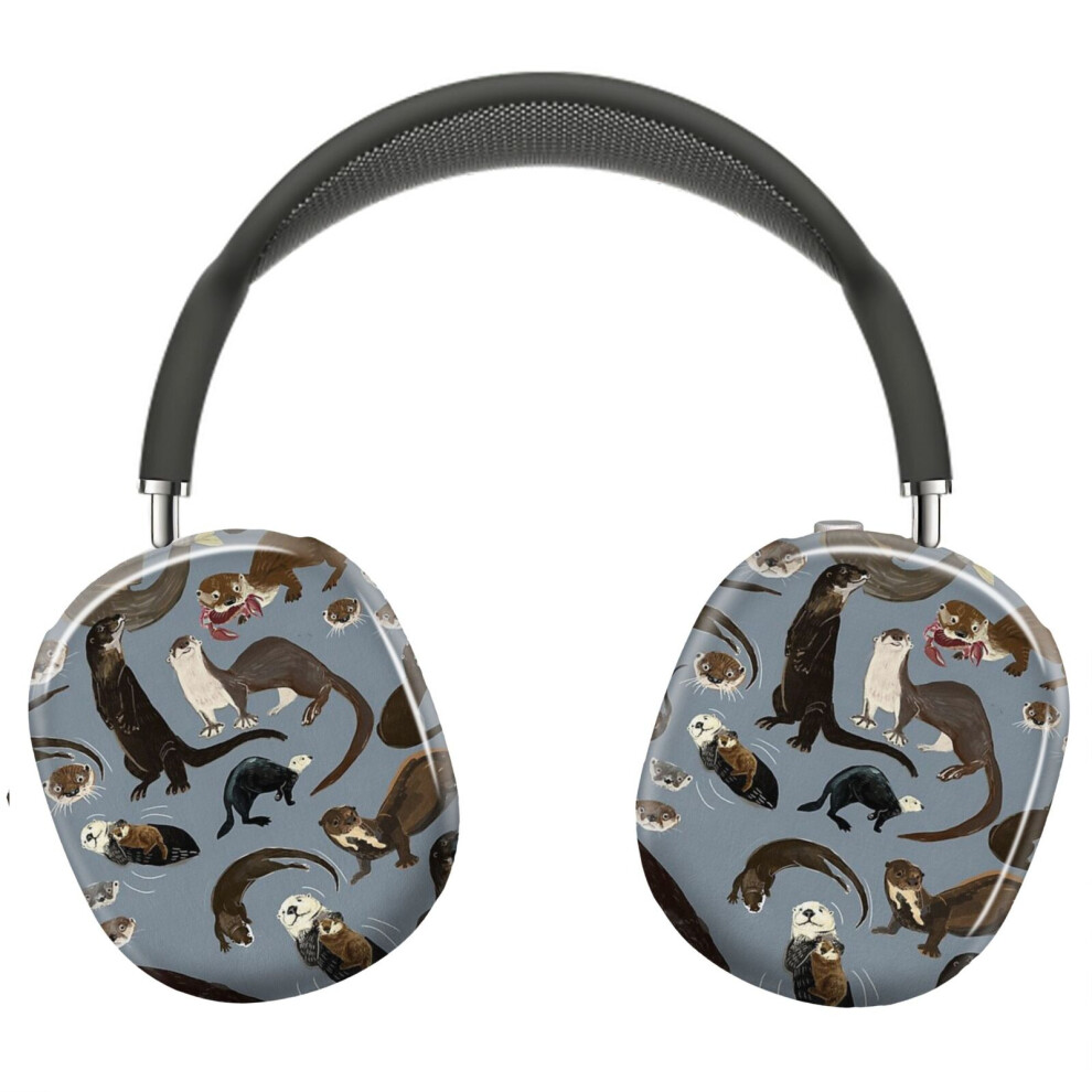 (Old World Otters_11364) Protective Cover For Airpods Max Headphones Aesthetic Print Snap On Cases 8841579090014