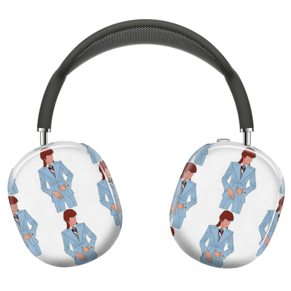 (Bowie_7859) Protective Cover For Airpods Max Headphones Aesthetic Print Snap On Cases 8841579041603