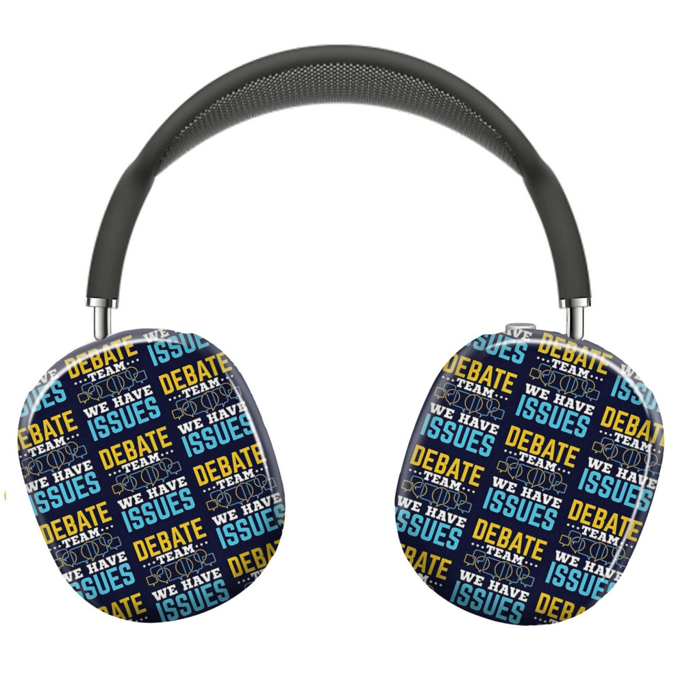 (Debate Team We Have Issues_7454) Protective Cover For Airpods Max Headphones Aesthetic Print Snap On Cases 8841579048688