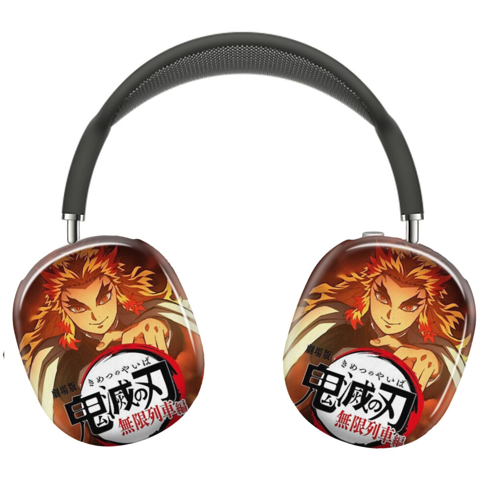 (Demon Slayer Infinity Train_9595) Protective Cover For Airpods Max Headphones Aesthetic Print Snap On Cases 8841579048466