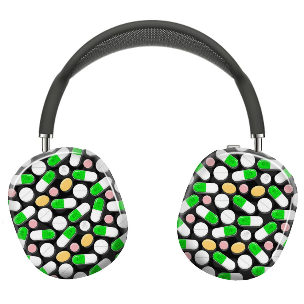 (Deadly Pills Pattern_7223) Protective Cover For Airpods Max Headphones Aesthetic Print Snap On Cases 8841579048770