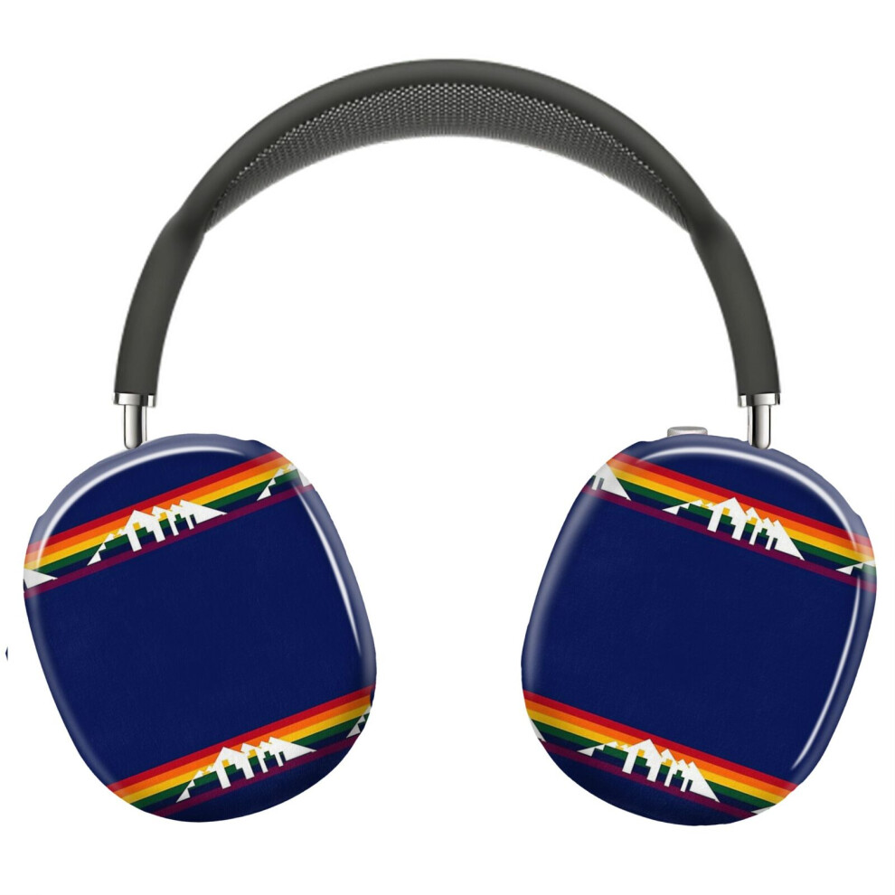 (Denver Basketball City Background Design_1572) Protective Cover For Airpods Max Headphones Aesthetic Print Snap On Cases 8841579048374