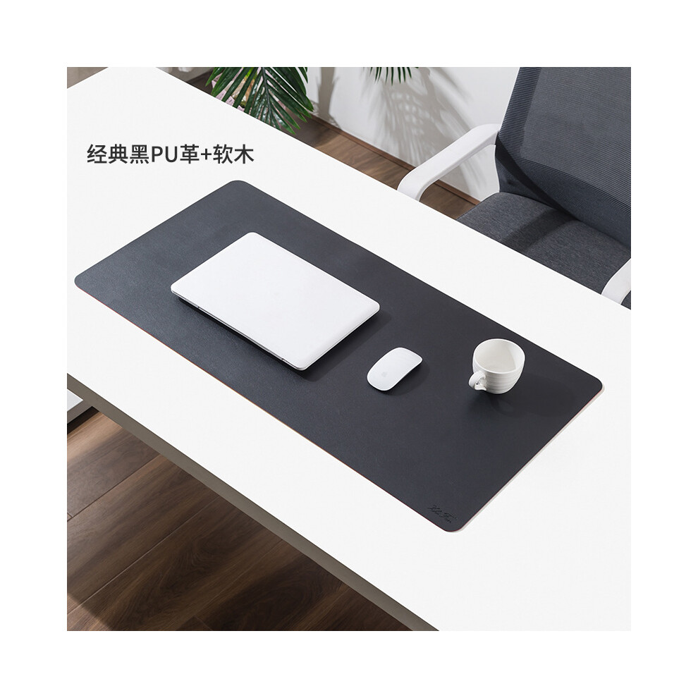 (Black) Large Mouse Pad Cover Office Bedroom Big Pc Computer Mousepad Desktop Black 9087453772273
