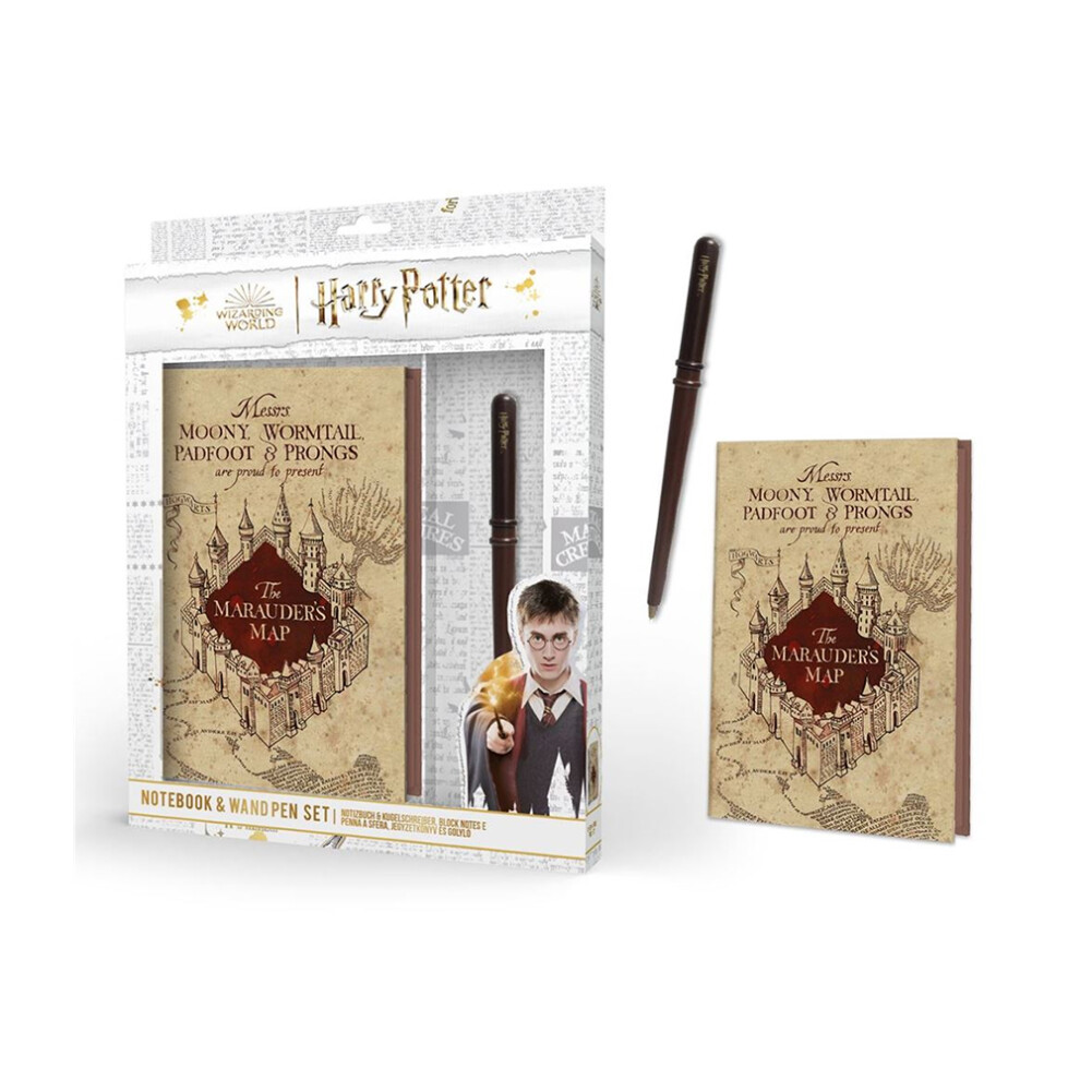 Harry Potter Premium Notebook And Wand Pen Set