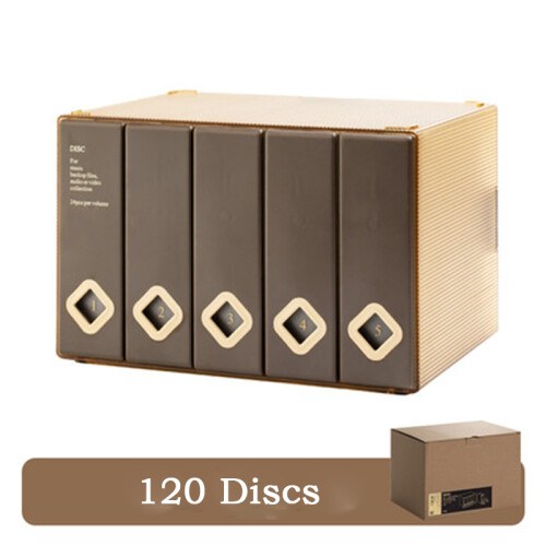 (D) Creative CD Organizer 120 Capacity Storage Box Classic Car CD Packaging