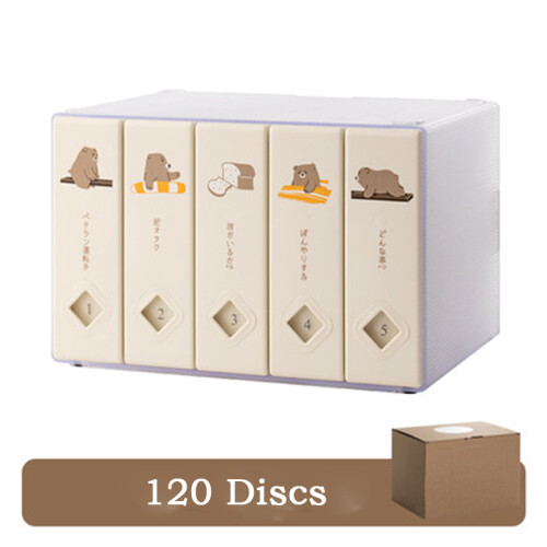 (B) Creative CD Organizer 120 Capacity Storage Box Classic Car CD Packaging 1