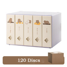 (B) Creative CD Organizer 120 Capacity Storage Box Classic Car CD Packaging