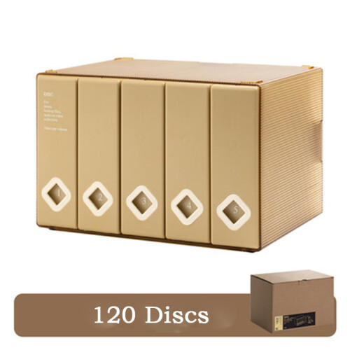 (E) Creative CD Organizer 120 Capacity Storage Box Classic Car CD Packaging 1