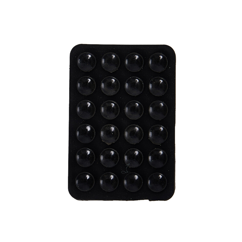 (Bk) 1Pc Silicone Suction Pad For Mobile Phone Fixture Suction Cup Backed Adhesive 9087453792684