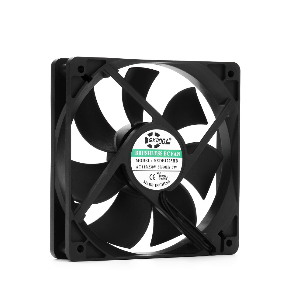(120X120x25mm) Lbq Ec Brushless Cooling Fan Ac 110V 120V 220V 240V Dual Ball Bearing 9173438900905