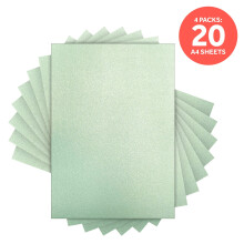 Multipack of 4 Pearlescent Card -Blue Frost A4 - 9511E4