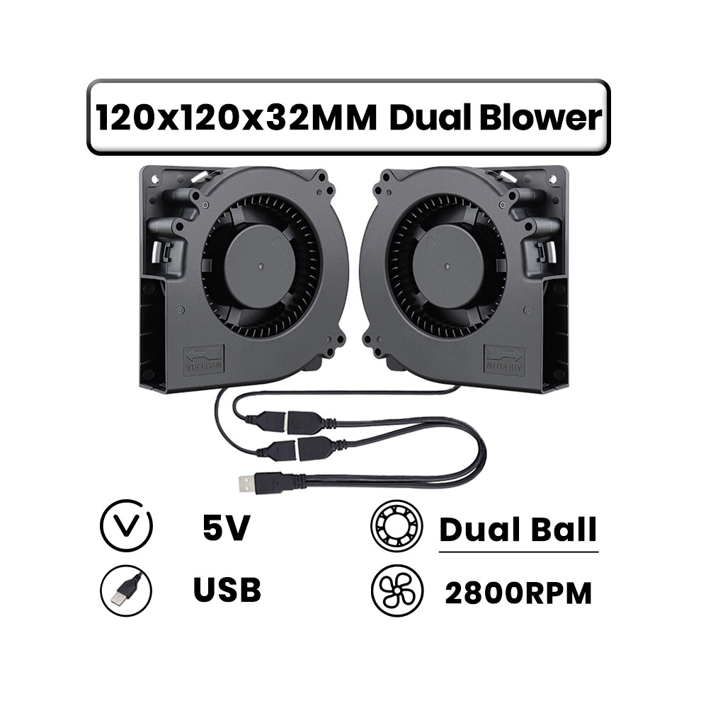 (12032 2800Rpm 2Ball) Lbq Gdstime Dual 40Mm 50Mm 60Mm 80Mm 92Mm 120Mm 140Mm Dc 5V Powered Usb 9173438901308