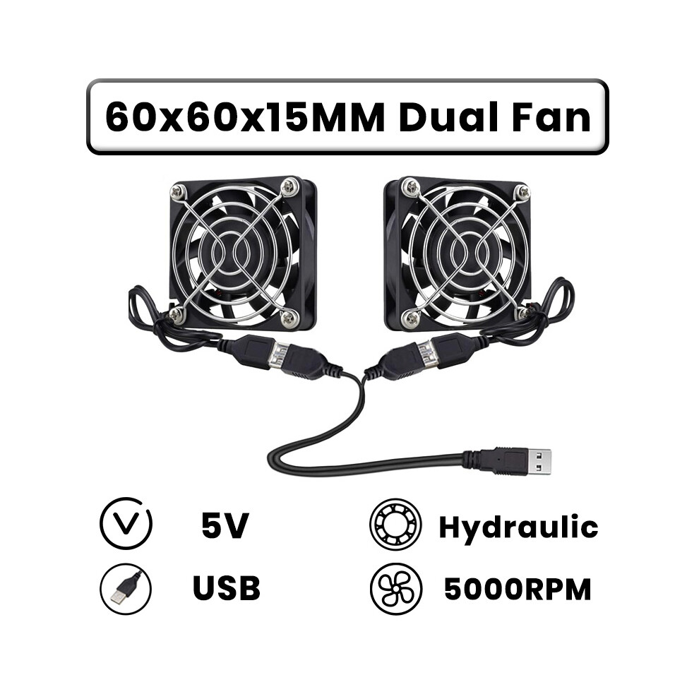 (6015 5000Rpm) Lbq Gdstime Dual 40Mm 50Mm 60Mm 80Mm 92Mm 120Mm 140Mm Dc 5V Powered Usb 9173438901353