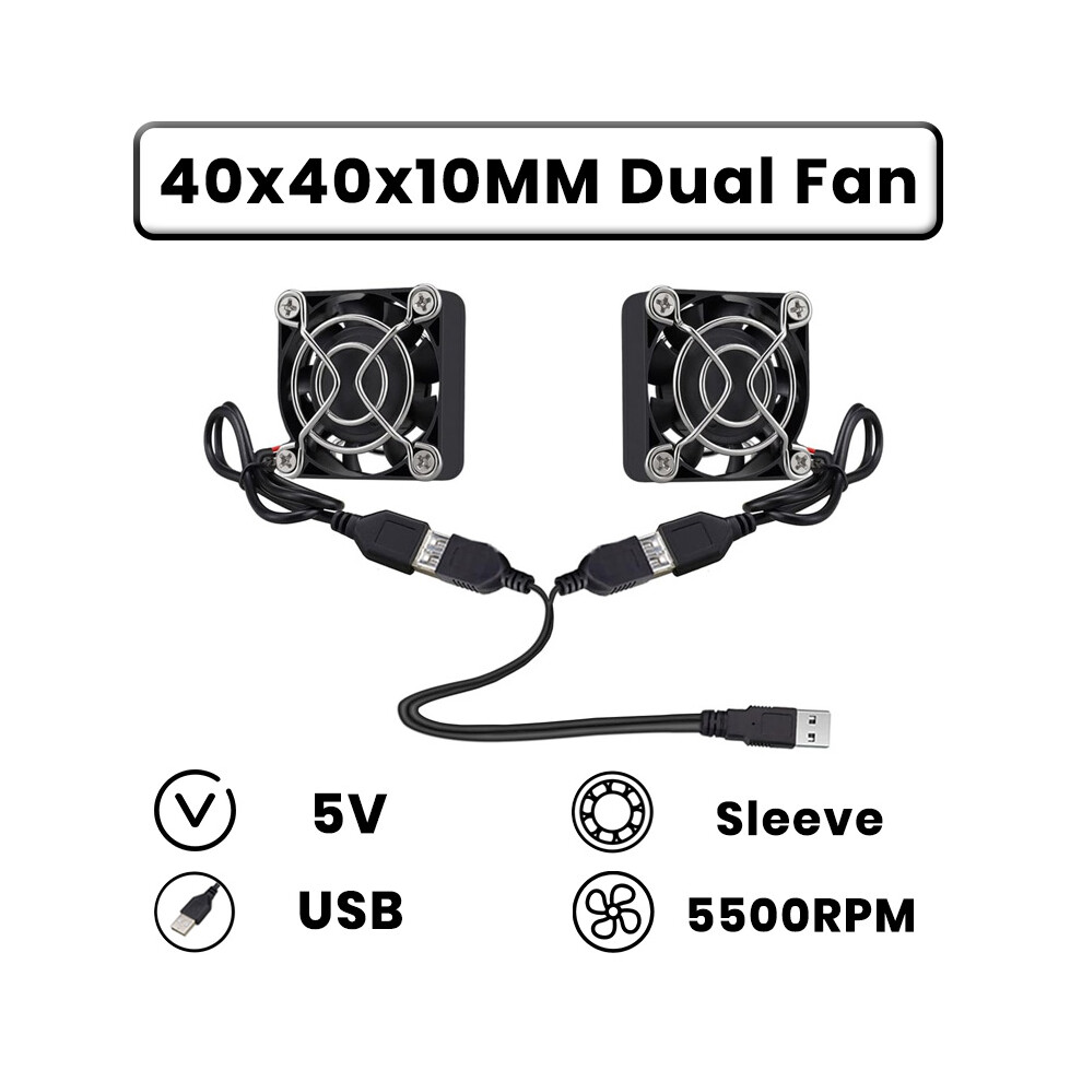 (4010 Usb Fan) Lbq Gdstime Dual 40Mm 50Mm 60Mm 80Mm 92Mm 120Mm 140Mm Dc 5V Powered Usb 9173438901506