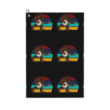(Banjo Bigfoot Sasquatch Yeti_12225) Golf Towel Funny Printed Cristmas Gift for Men Women Husband Dad Mom Birthday Golfers Fan