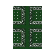 (Bandana Green_6020) Golf Towel Funny Printed Cristmas Gift for Men Women Husband Dad Mom Birthday Golfers Fan