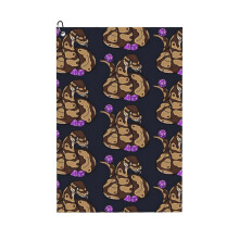 (Ball Royal Python With D20, D4, And D6_9757) Golf Towel Funny Printed Cristmas Gift for Men Women Husband Dad Mom Birthday Golfers Fan