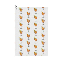 (Aperol Spritz _5456) Golf Towel Funny Printed Cristmas Gift for Men Women Husband Dad Mom Birthday Golfers Fan