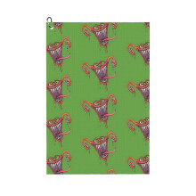 (Angry Uterus_15545) Golf Towel Funny Printed Cristmas Gift for Men Women Husband Dad Mom Birthday Golfers Fan