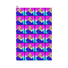 (Alyssa Edwards Face_8126) Golf Towel Funny Printed Cristmas Gift for Men Women Husband Dad Mom Birthday Golfers Fan