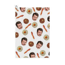 (All The Bacon And Eggs_22181) Golf Towel Funny Printed Cristmas Gift for Men Women Husband Dad Mom Birthday Golfers Fan